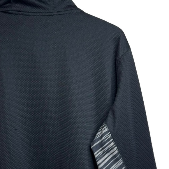 Star Wars Black Gray Stripes Long Sleeve Drawstring Full Zip Hoodie Pockets M - Picture 12 of 16
